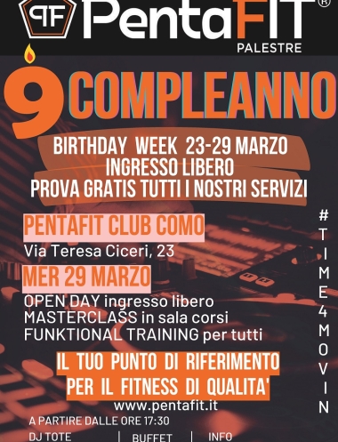 Club Como 9^ Compleanno